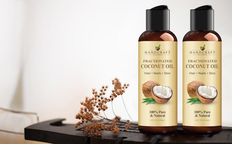 Handcraft Blends Fractionated Coconut Oil - 4 Fl Oz - 100% Pure and Natural - Premium Grade Carrier Oil for Skin and Hair - Hair and Body - Massage - Image 3