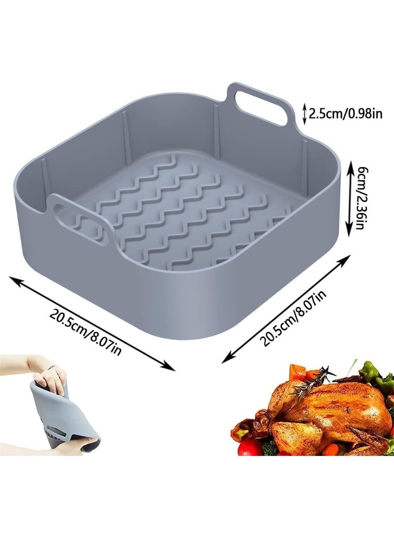 Generic valueable 1 Non Stick Air Fryer Silicone Tray 24 cm Reusable Cooking Basket - Heat Resistant Foldable Baking Liner for Ovens Air Fryers Cakes Cookies Chicken and... - Image 5