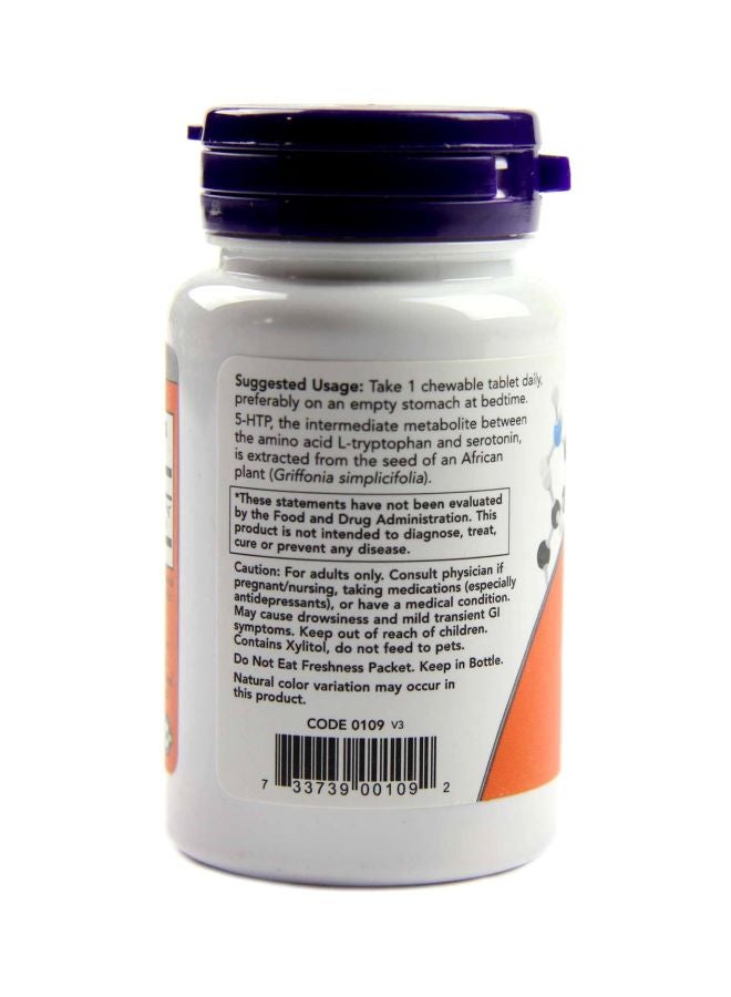 Now Foods 5 HTP Natural Citrus Flavor - 90 Chewables - Image 3