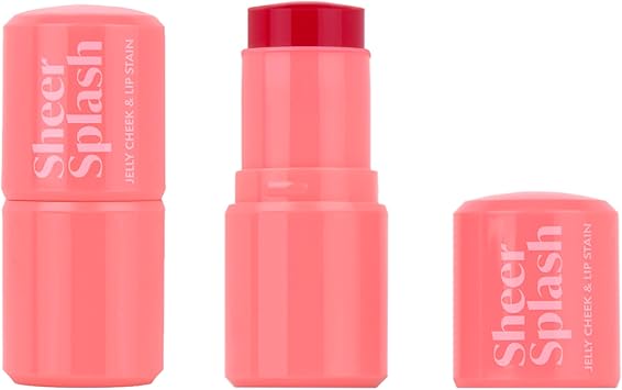 Barry M Sheer Splash Jelly Cheek Lip Stain Shade Pink Cranberry Cloud Cheek Lip Tint - Image 4