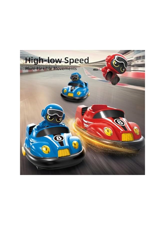 Kids Remote Control Car Toys Set - RC Race Vehicles Playset with Bump  Pop-up Feature, 2 Music-Playing Figures, Cool Indoor/Outdoor Birthday Gift for 3-12 Years Old Boys Girls Teens  - Image 2
