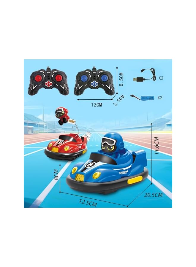 Kids Remote Control Car Toys Set - RC Race Vehicles Playset with Bump  Pop-up Feature, 2 Music-Playing Figures, Cool Indoor/Outdoor Birthday Gift for 3-12 Years Old Boys Girls Teens  - Image 3