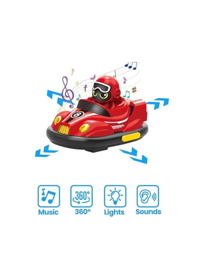 Kids Remote Control Car Toys Set - RC Race Vehicles Playset with Bump  Pop-up Feature, 2 Music-Playing Figures, Cool Indoor/Outdoor Birthday Gift for 3-12 Years Old Boys Girls Teens  - Image 4