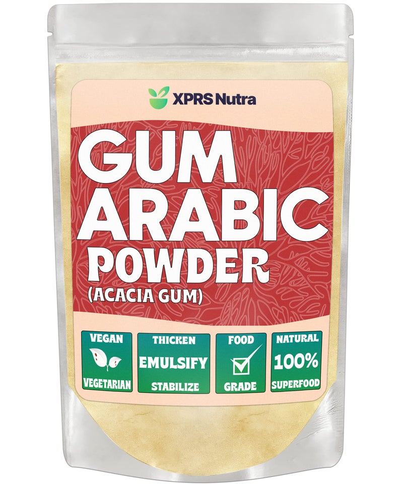 XPRS Nutra Gum Arabic Powder - Premium Acacia Gum Powder 4 Ounce - Food Grade Powdered Arabic Gum Arabic for Watercolor Paint - Arabic Gum for Baking and More - Image 1