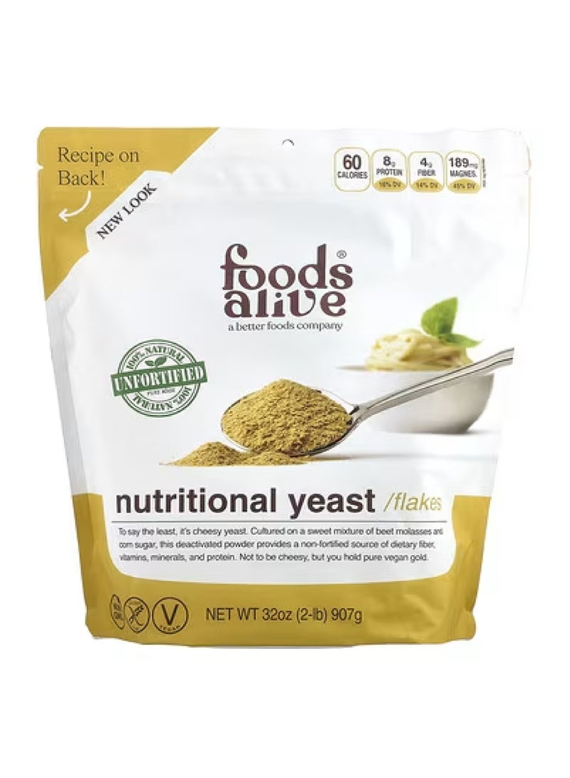 فودز أليف رقائق الخميرة الغذائية، غير مدعمة، 2 رطل (907 جم)