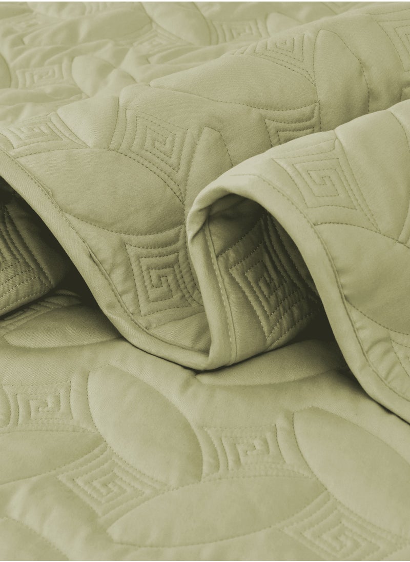 Master Home Textile - 3Piece Microfiber Bedspread Set Fits 120 x 200 cm Single Size Bed Single Size Compressed Comforter Set Elmira Series - Image 1