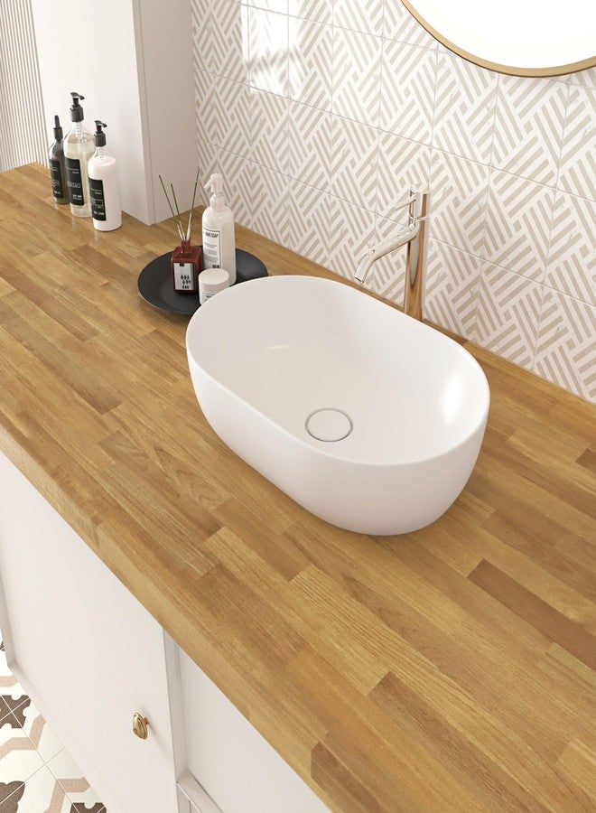 STICKEEP Butcher Block Contact Paper Self Adhesive Wood Wallpaper Peel and Stick Countertops Waterproof Light Wood Contact Paper for Cabinets Camper Kitchen Countertop Peel and Stick 17.71 x 118 in - Image 4
