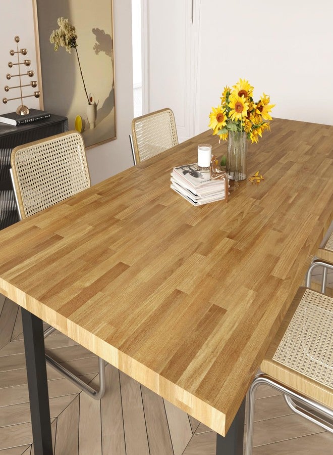 STICKEEP Butcher Block Contact Paper Self Adhesive Wood Wallpaper Peel and Stick Countertops Waterproof Light Wood Contact Paper for Cabinets Camper Kitchen Countertop Peel and Stick 17.71 x 118 in - Image 3