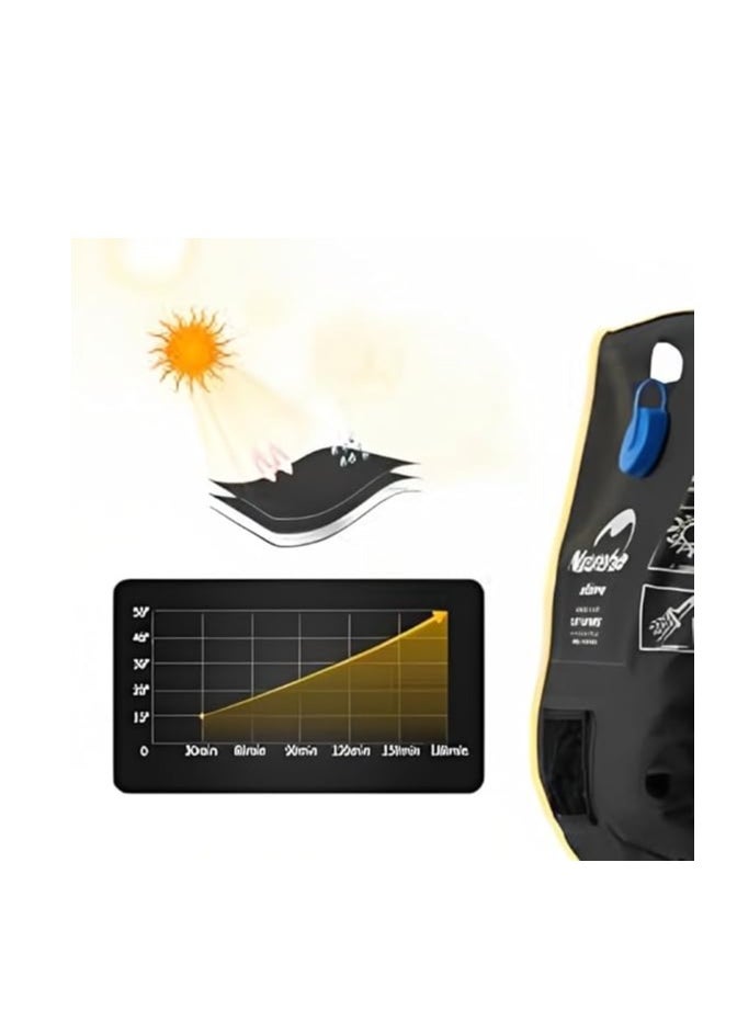 Naturehike Dawn Bath Outdoor Solar Shower | 20L Capacity | Eco-friendly EVA Material | Heats Water to 40°C - 50°C with Solar Power | Foldable and Easy to Store | Unisex-Adult  - Image 4