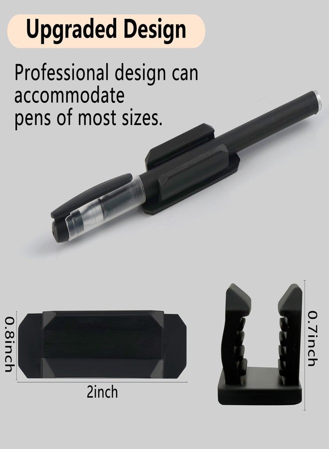 Vidotim 10Pack Adhesive Pen Holder for Desk, Silicone Pen Holder for Classroom,Teacher Student Kinds Desk Accessories, Office Desk Accessories - Image 3