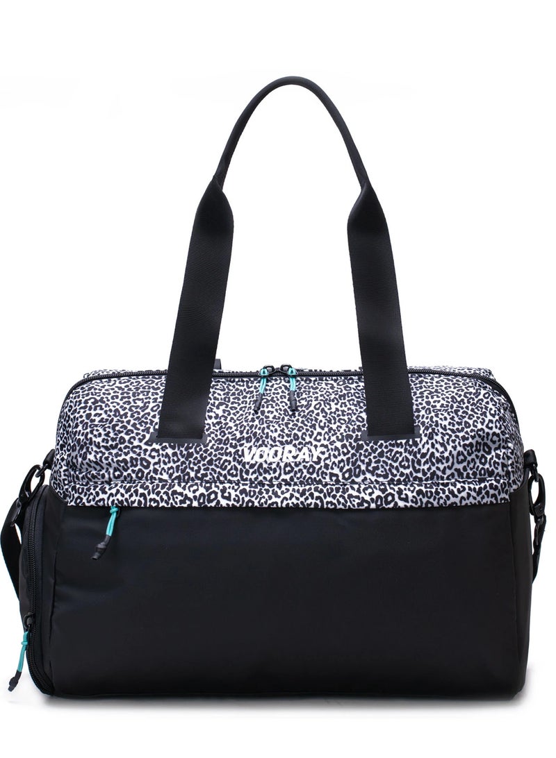 vooray Trainer Duffel Leopard 16.5 Inch  - Image 1