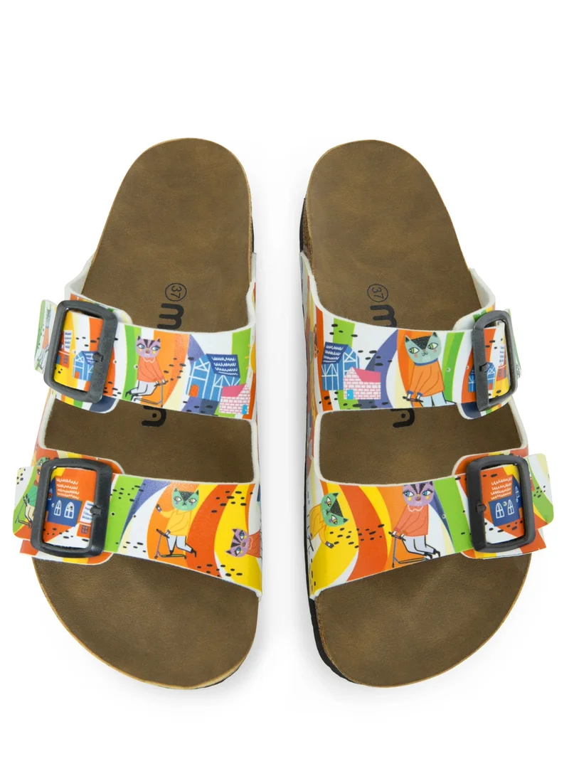 Mumka Cats With Scooters Sandals
