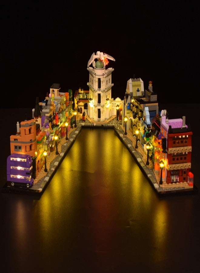 LightGo LED Lighting Kit Designed for Lego 76444 Compatible with Diagon Alley Wizarding Shops Building Set - Not Include Model (Classic Version) - Image 1