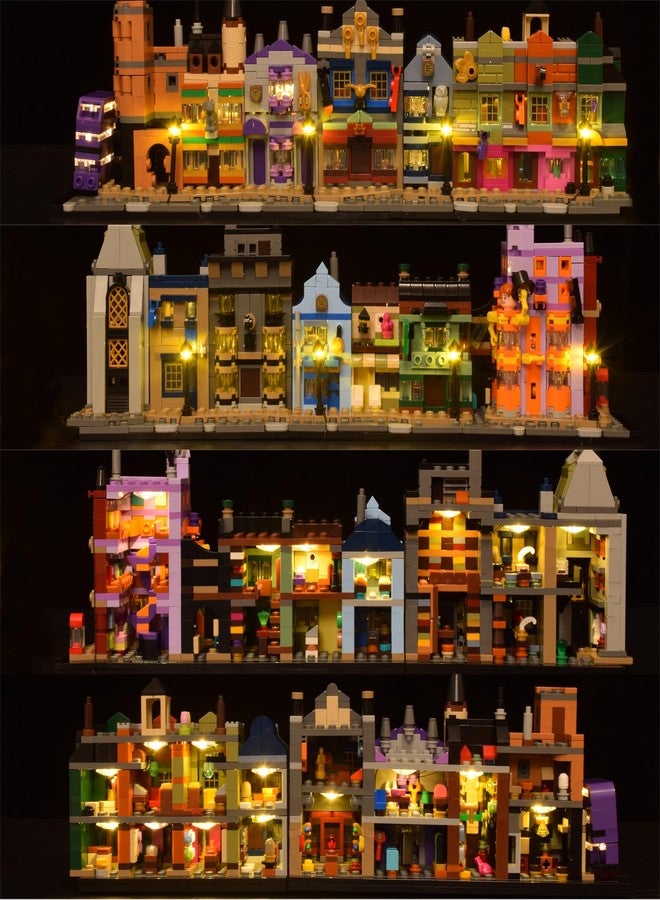 LightGo LED Lighting Kit Designed for Lego 76444 Compatible with Diagon Alley Wizarding Shops Building Set - Not Include Model (Classic Version) - Image 4