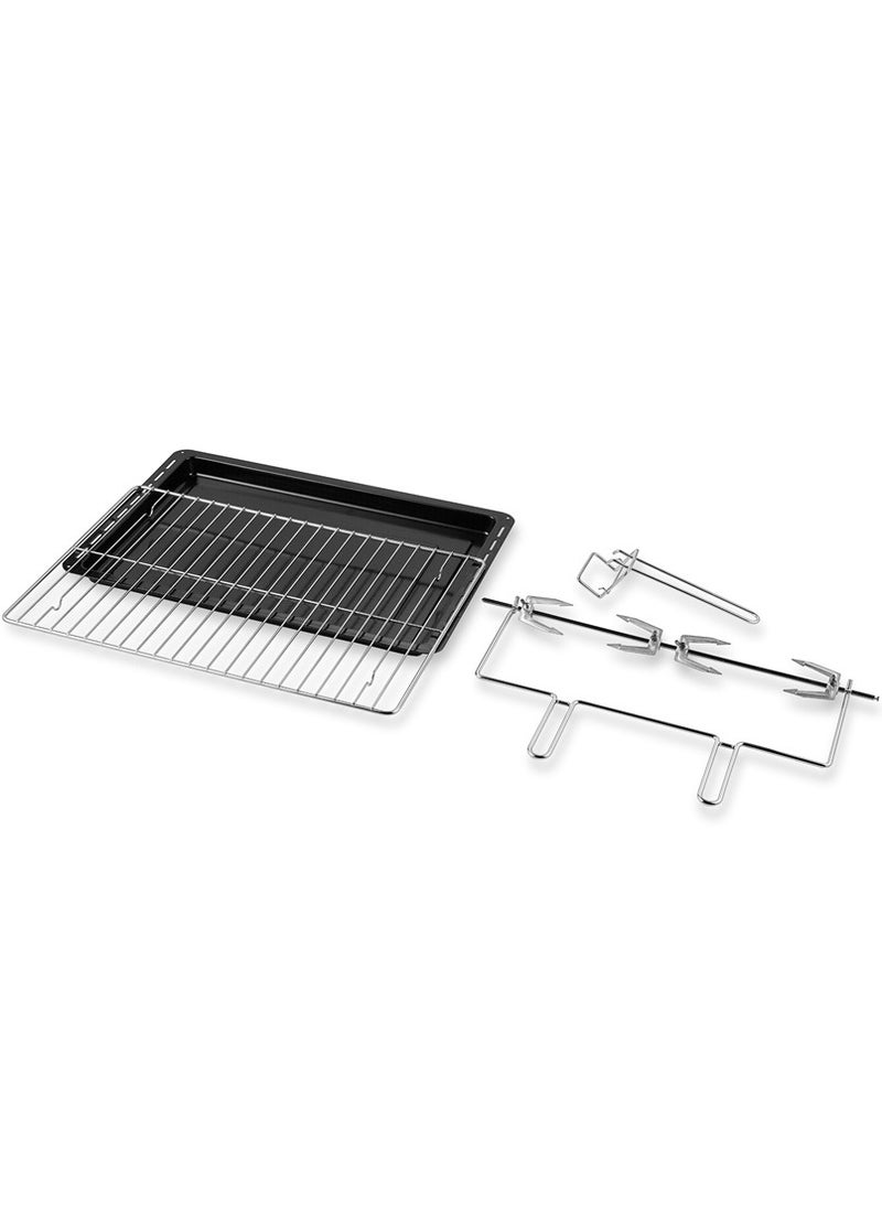 Electro General - Electric Oven 100 Ltr, 2800W, Rotisserie Function, Adjustable Temperature (100-230°C), 120-Min Timer with Bell Ring, Double glass door, Durable Stainless Steel Heating Elements, Indication Light 100L Large capacity and power full power 2800W SVN-100RML Black - Image 1
