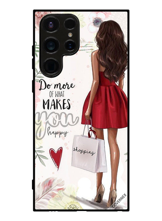 Covernex Protective Case Cover For Samsung Galaxy S23 Ultra Do More Of What Makes You Happy - Image 1