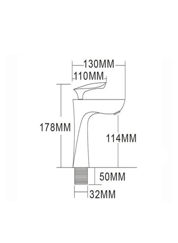 Luxury Gold Bathroom Basin Faucet – Single Handle Waterfall Mixer Tap for Sink – Modern Brass Finish - Image 3