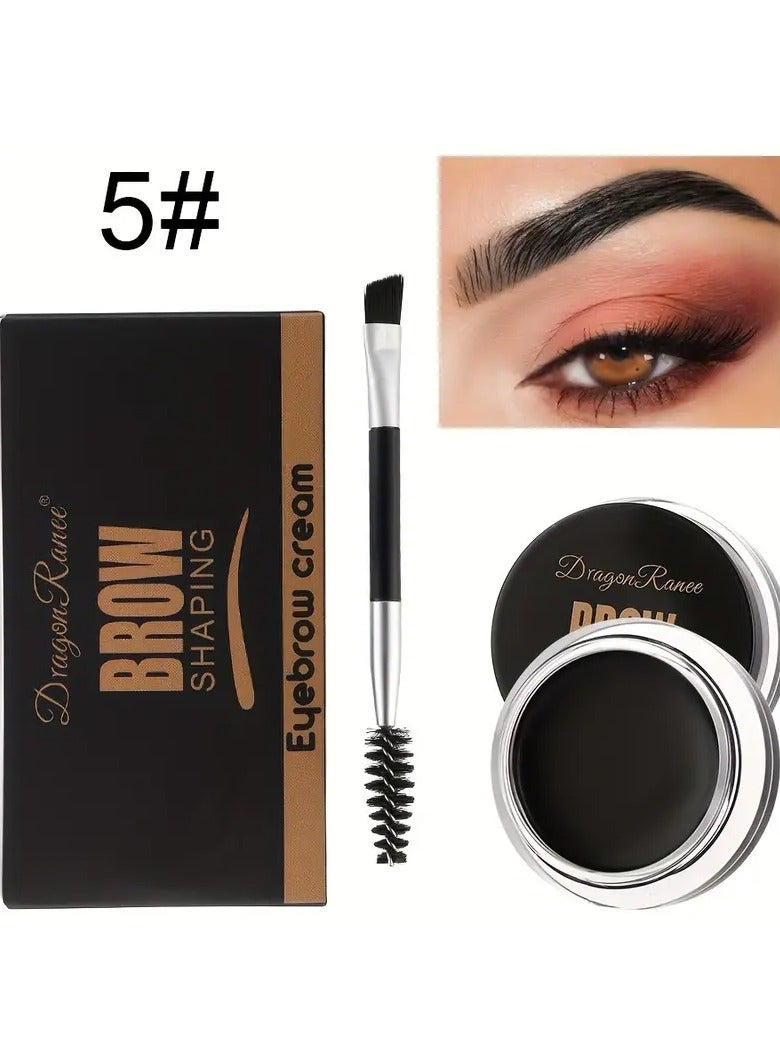 Dragon Ranee جل تحديد الحواجب من دراجون راني - طويل الأمد، مقاوم للماء، مقاوم للعرق، كريم لون الحواجب لجميع أنواع البشرة، مظهر طبيعي، تطبيق سهل، جل حواجب غير متلاشي - Image 1