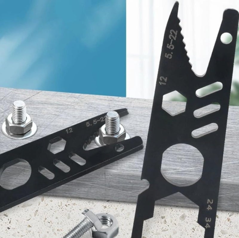 XOYO Flat Wrench Home Improvement Multi tool Spanner | Suitable Hex Heads for 5.5 to 22, 24 & 34 mm | Multifunctional Wrench Tool for Car | Bikes | Bathroom & Kitchen Faucets - Image 5