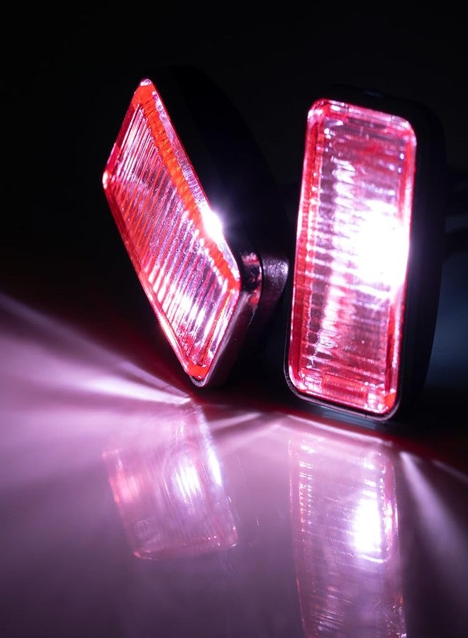 RCLIONS مصابيح أمامية LED من RCLIONS RC، مقاس 20 مم، ترقية مصابيح السقف لجميع سيارات الزحف Axial SCX10 SCX10-II TRX4 TRX6 Redcat Gen7، Gen8 بمقياس 1/10 (أحمر) - Image 4