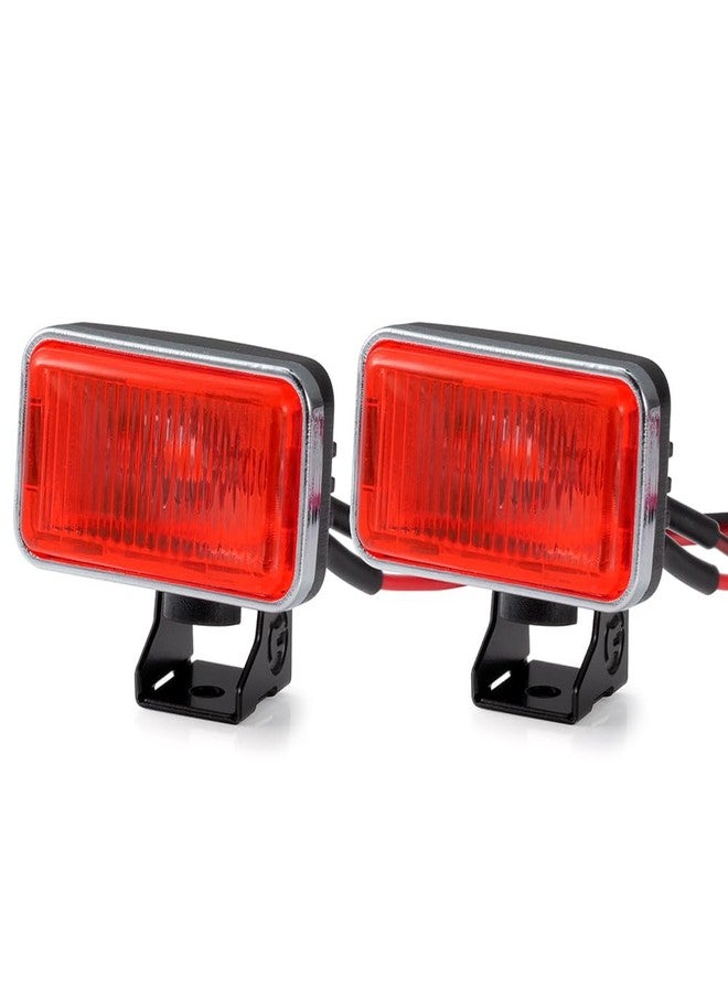 RCLIONS مصابيح أمامية LED من RCLIONS RC، مقاس 20 مم، ترقية مصابيح السقف لجميع سيارات الزحف Axial SCX10 SCX10-II TRX4 TRX6 Redcat Gen7، Gen8 بمقياس 1/10 (أحمر) - Image 1