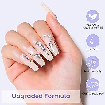 AIMEILI Rhinestone Glue Super Adhesive for Nail Glitter Rhinstones Crystal 30g - Image 3