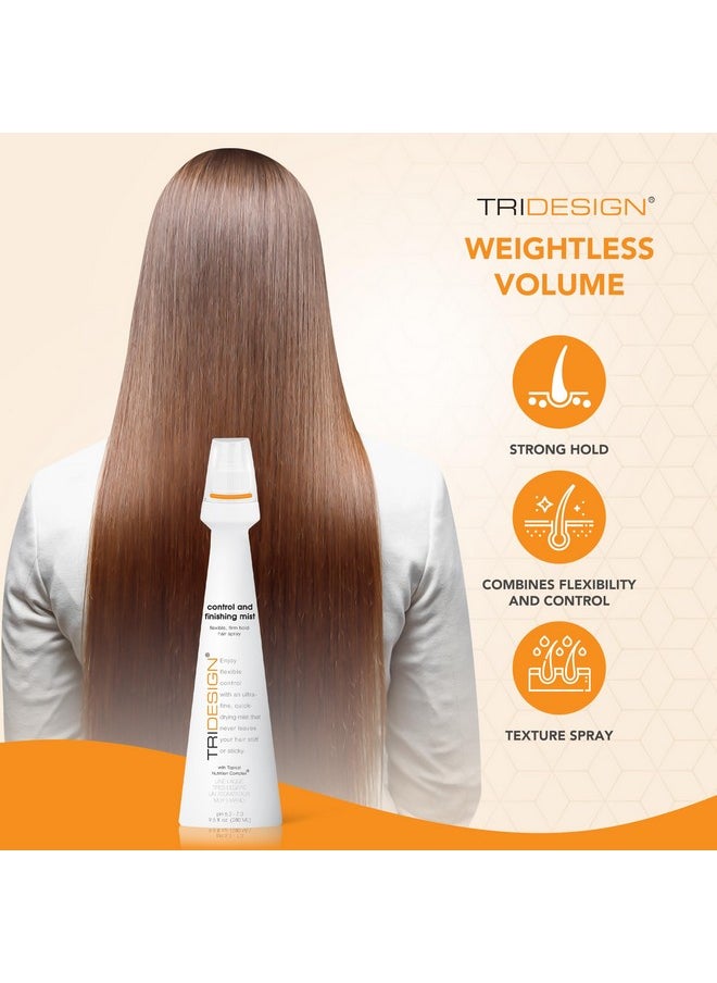 TRIDESIGN Tri Design Control And Finishing Mist Volumizing For All Hair Types Protect And Unleash Flexible Control With Ultra Fine Finishing For Fast Drying Styling Freedom For Men & Women 9.5 Oz  - Image 4