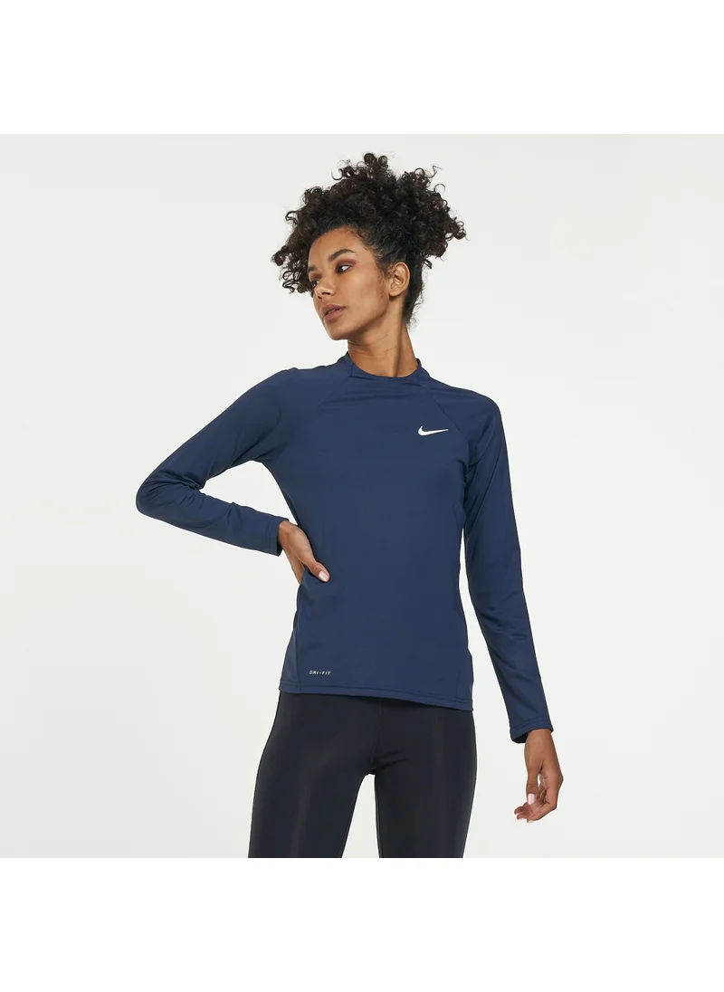 Nike Women's Essential Long Sleeve Hydroguard Rashguard