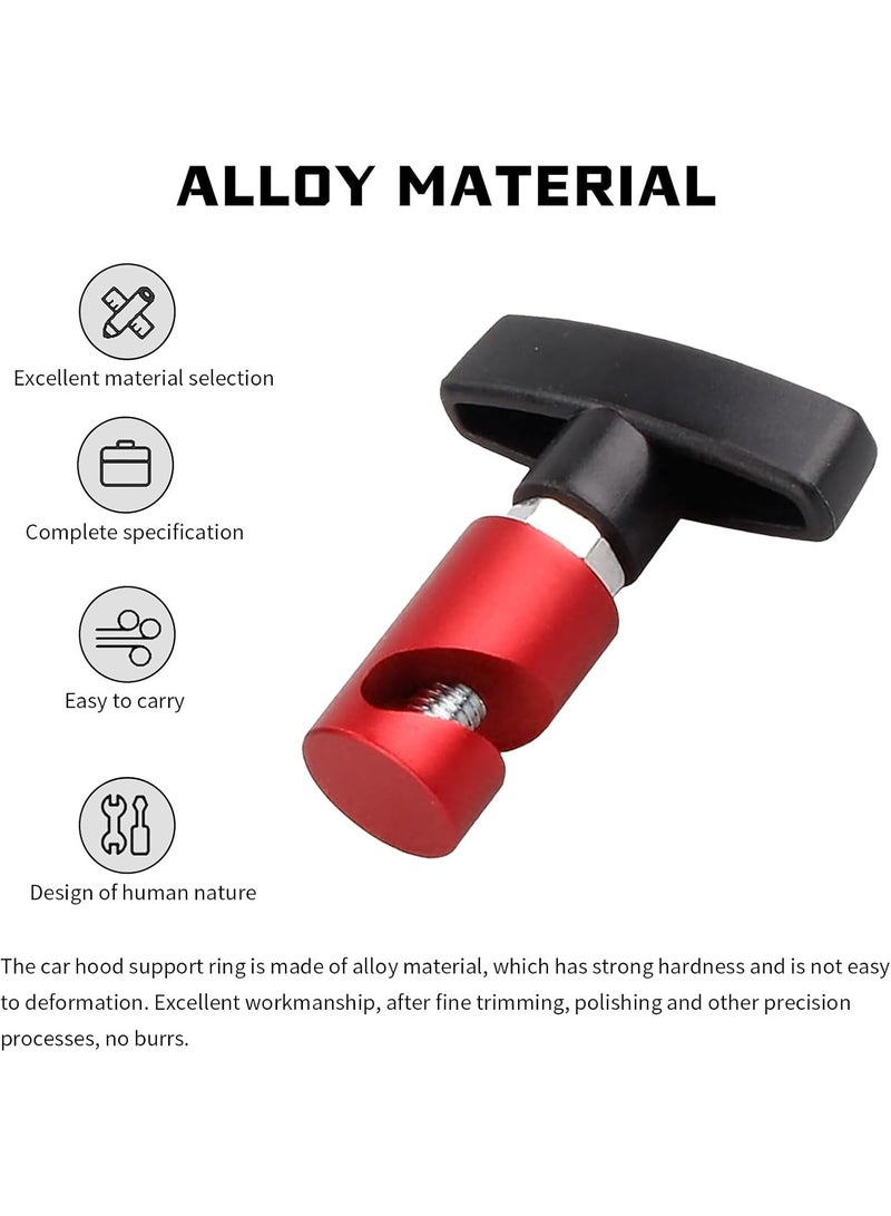 Pack-2 Car Hood Prop Rod Tool Struts Clamp, Vehicle Support Rod Retainer, Universal Snap-on Anti-Pinch Automotive Suppor Accessories - Image 4