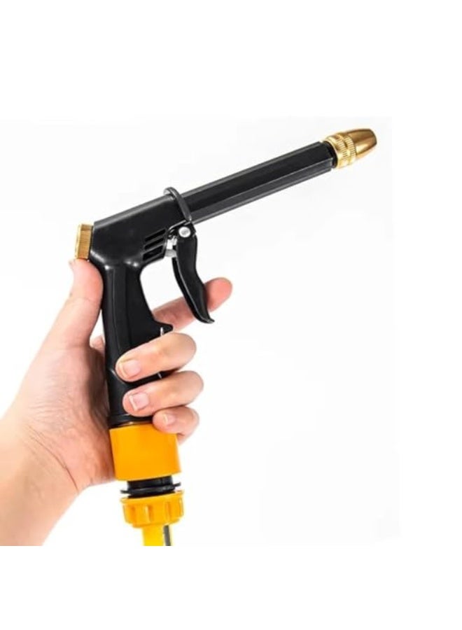 بخاخ ماء عالي الضغط لغسيل السيارات والبستنة وتنظيف النوافذ - موديل 23457، أسود - Image 1