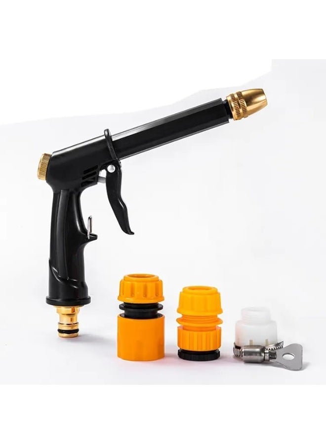 بخاخ ماء عالي الضغط لغسيل السيارات والبستنة وتنظيف النوافذ - موديل 23457، أسود - Image 3