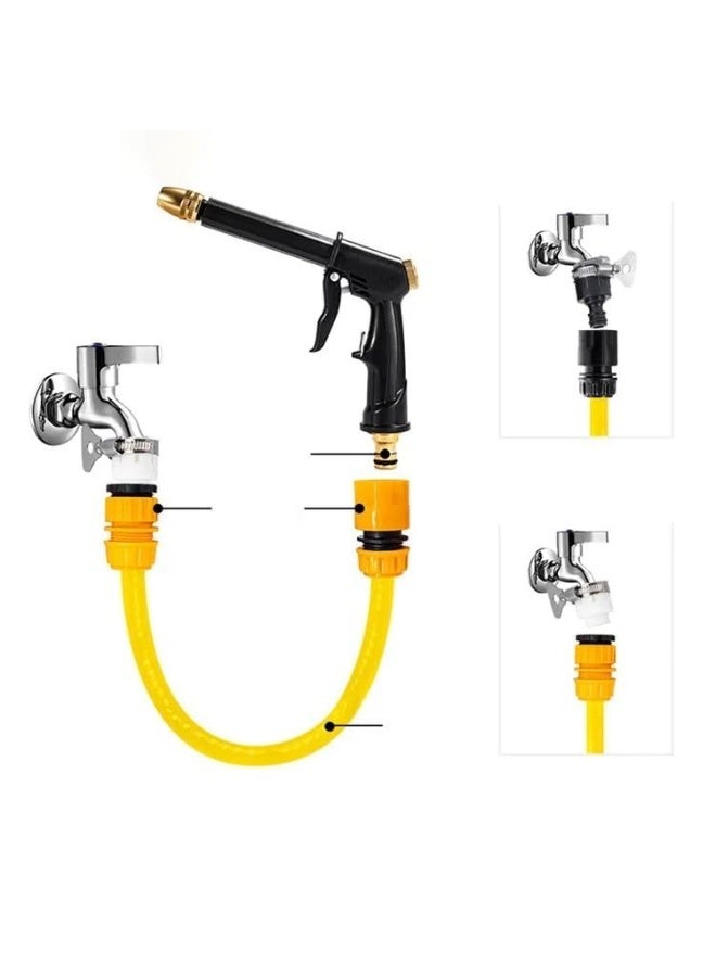 بخاخ ماء عالي الضغط لغسيل السيارات والبستنة وتنظيف النوافذ - موديل 23457، أسود - Image 5