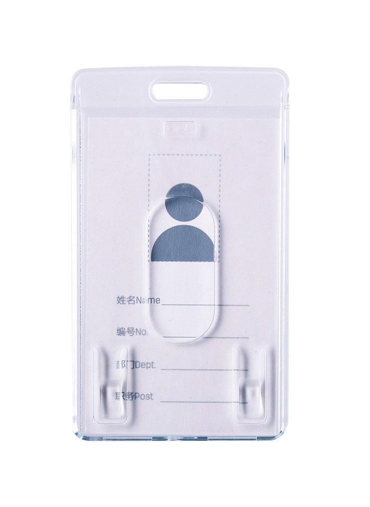 Deli Deli 8319TRANSPARENT Name Badge – Inner core size: 54×89mm (No Lanyard) – ideal for office, conference, or exhibition  - Image 3