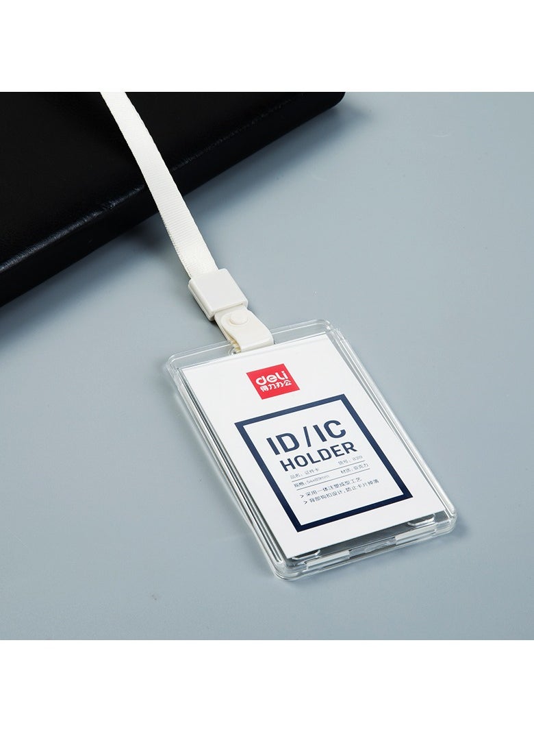 Deli Deli 8319TRANSPARENT Name Badge – Inner core size: 54×89mm (No Lanyard) – ideal for office, conference, or exhibition  - Image 5
