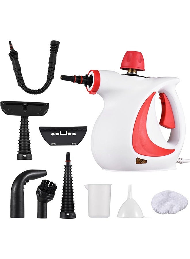 Handheld Steam Cleaner, Pressurized Multi-Purpose Steam Cleaner Fast Heating Time with Safety Lock and 9 Accessory, Chemical Free All Natural Steam Cleaner for Home, Upholstery, Car, Floor and Tile  - Image 1