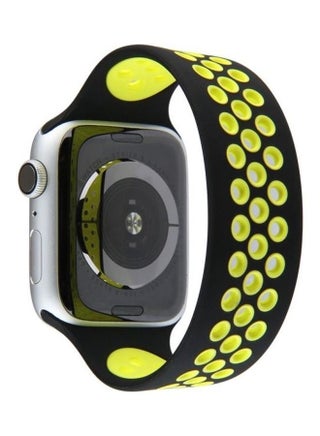 Watchband For Apple Watch Series 7 45mm/6 & SE 5 4 44mm/3 2 1 42mm, Length: 170mm Black Yellow - pzsku/Z138B8D12E4B725BD7BDAZ/45/_/1691125501/ec4d9169-61e6-49f8-89f0-64859748724d