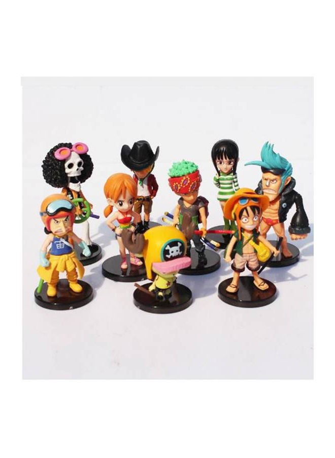Loquat 9-Piece Anime One Piece Collectible Action Figure Model Toy Set For Kids - Image 2