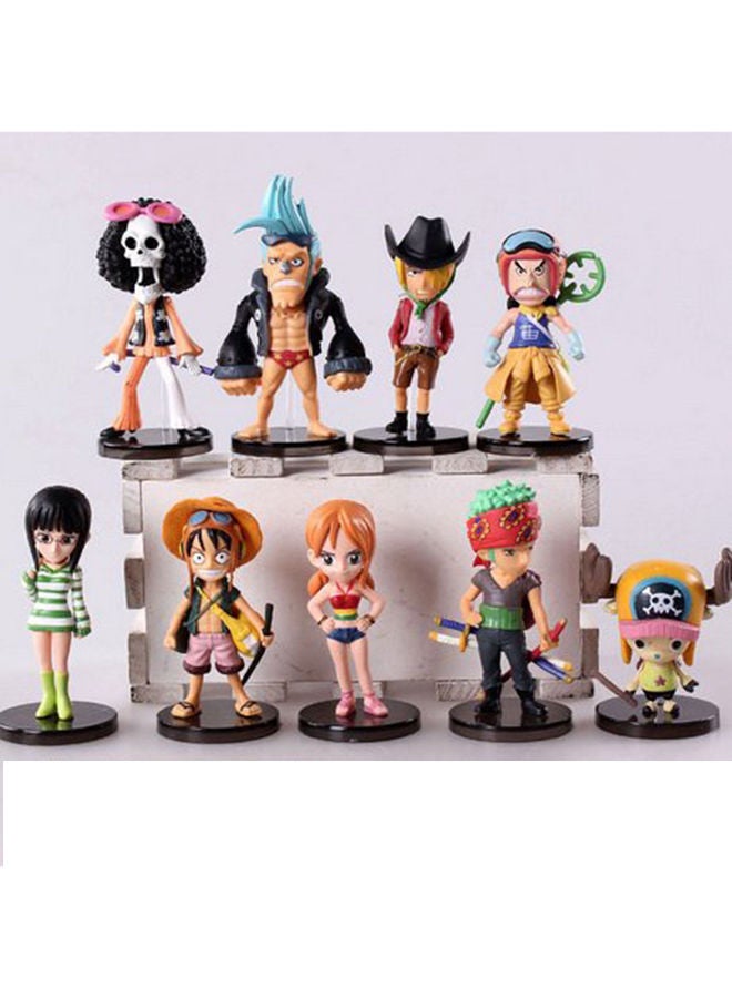 Loquat 9-Piece Anime One Piece Collectible Action Figure Model Toy Set For Kids - Image 4