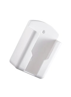 SYOSI 4 Pcs Wall Remote Holders, Wall Phone Holder Air Conditioner Remote Control Storage Box Headboard Wall Mount Phone Holder TV Remote Storage Box (White)