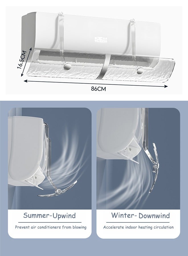 MaWadda Adjustable Air Conditioner Deflector For Split Air Conditioners Effectively Controls Airflow Direction and Improves Air Quality, Easy Installation Without Punching For Wall - Image 2