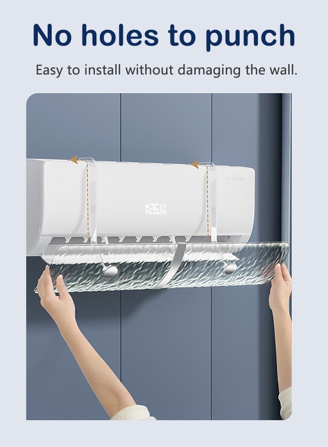 MaWadda Adjustable Air Conditioner Deflector For Split Air Conditioners Effectively Controls Airflow Direction and Improves Air Quality, Easy Installation Without Punching For Wall - Image 3