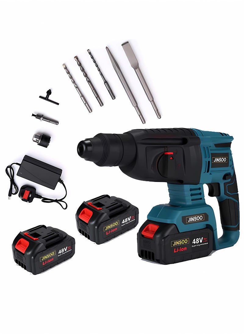 JINSOO 48V brushless industrial high power rechargeable hammer, with lithium battery and charger, with multiple accessories multi-function hammer set - pzsku/Z138BA290AEE3D05B08A1Z/45/_/1732601383/6539e3ae-4144-4579-8c17-87af2c376a62