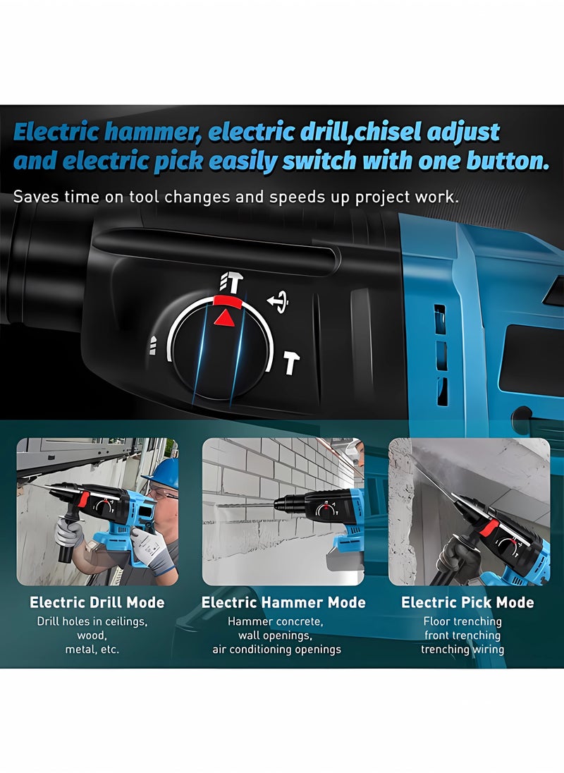 JINSOO 48V brushless industrial high power rechargeable hammer, with lithium battery and charger, with multiple accessories multi-function hammer set - pzsku/Z138BA290AEE3D05B08A1Z/45/_/1732601424/ef1d2f3d-c45c-4c71-a60c-4321edb9528a