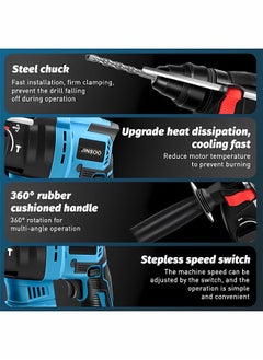 JINSOO 48V brushless industrial high power rechargeable hammer, with lithium battery and charger, with multiple accessories multi-function hammer set - pzsku/Z138BA290AEE3D05B08A1Z/45/_/1732601425/9c98d03b-5b49-43fa-a1fb-639c59fd709c