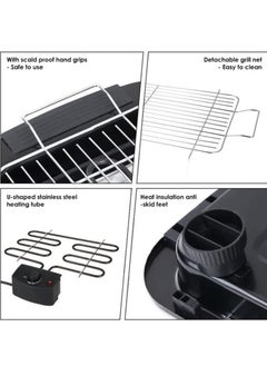 Generic Electric Barbecue Grill 2000W 2000 W H18181 Black/Silver  - Image 3