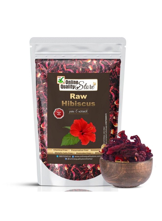 Online Quality Store Dry Hibiscus Flowers;Dry Hibiscus Flowers For Hair;Hibiscus Sabdariffa;Rosa Sinensis;Gudhal Ke Phool200G - Image 3