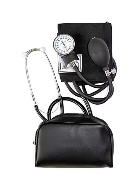 Manual Home Blood Pressure Monitor Kit With Large Adult Cuff And Stethoscope