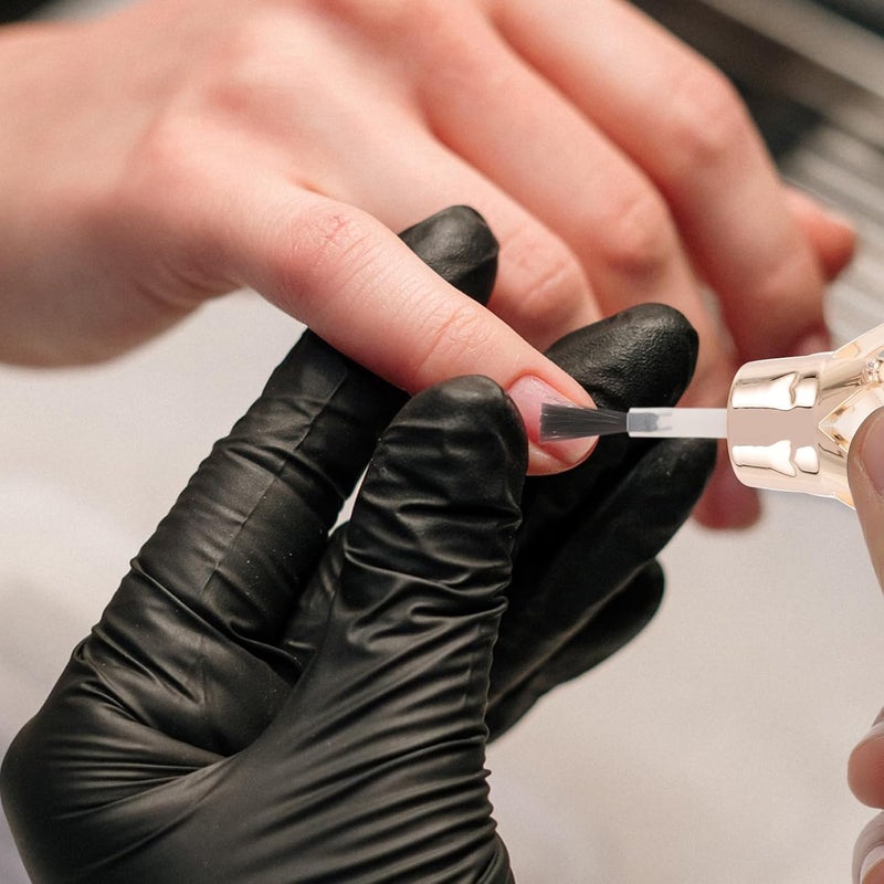 10Pcs Black Nail Polish Replacement Caps With Brush For Salon Gel Polish - Image 4