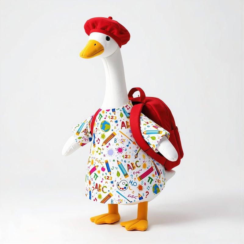 Upgraded Goose Costume 3pcs Set Back to School Hat Backpack Lawn Decor - Image 5
