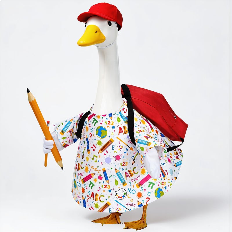 Upgraded Goose Costume 3pcs Set Back to School Hat Backpack Lawn Decor - Image 2